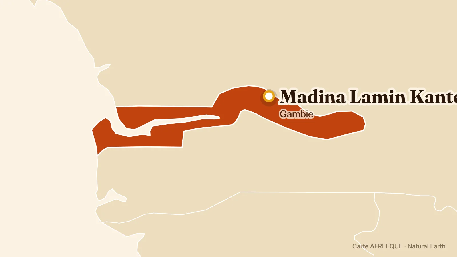 Carte : Madina Lamin Kanteh, Gambie