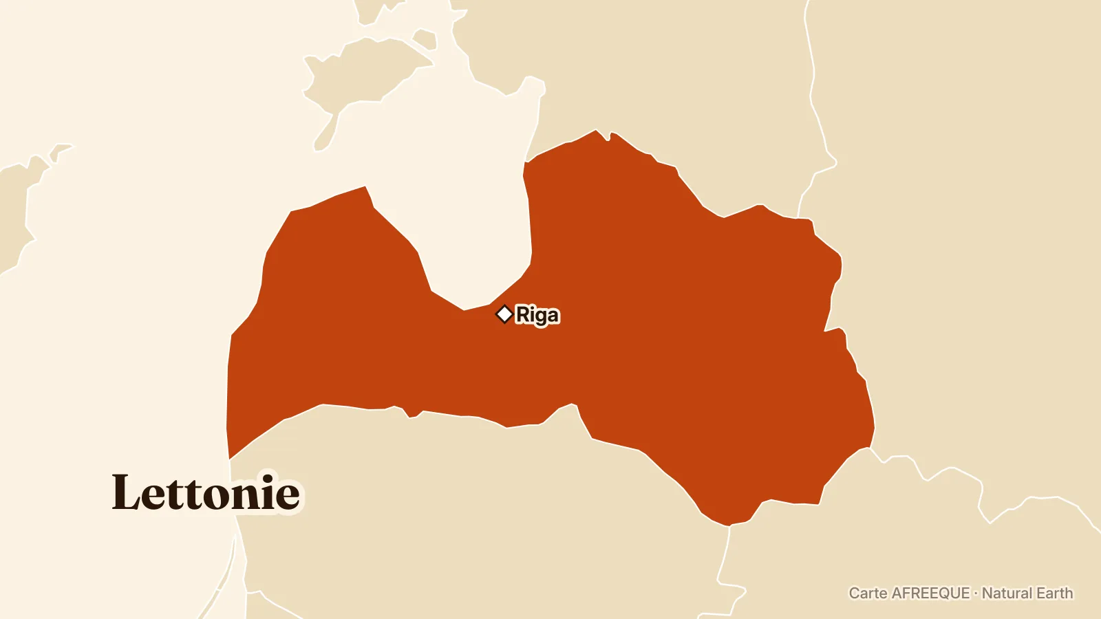 Carte : Lettonie