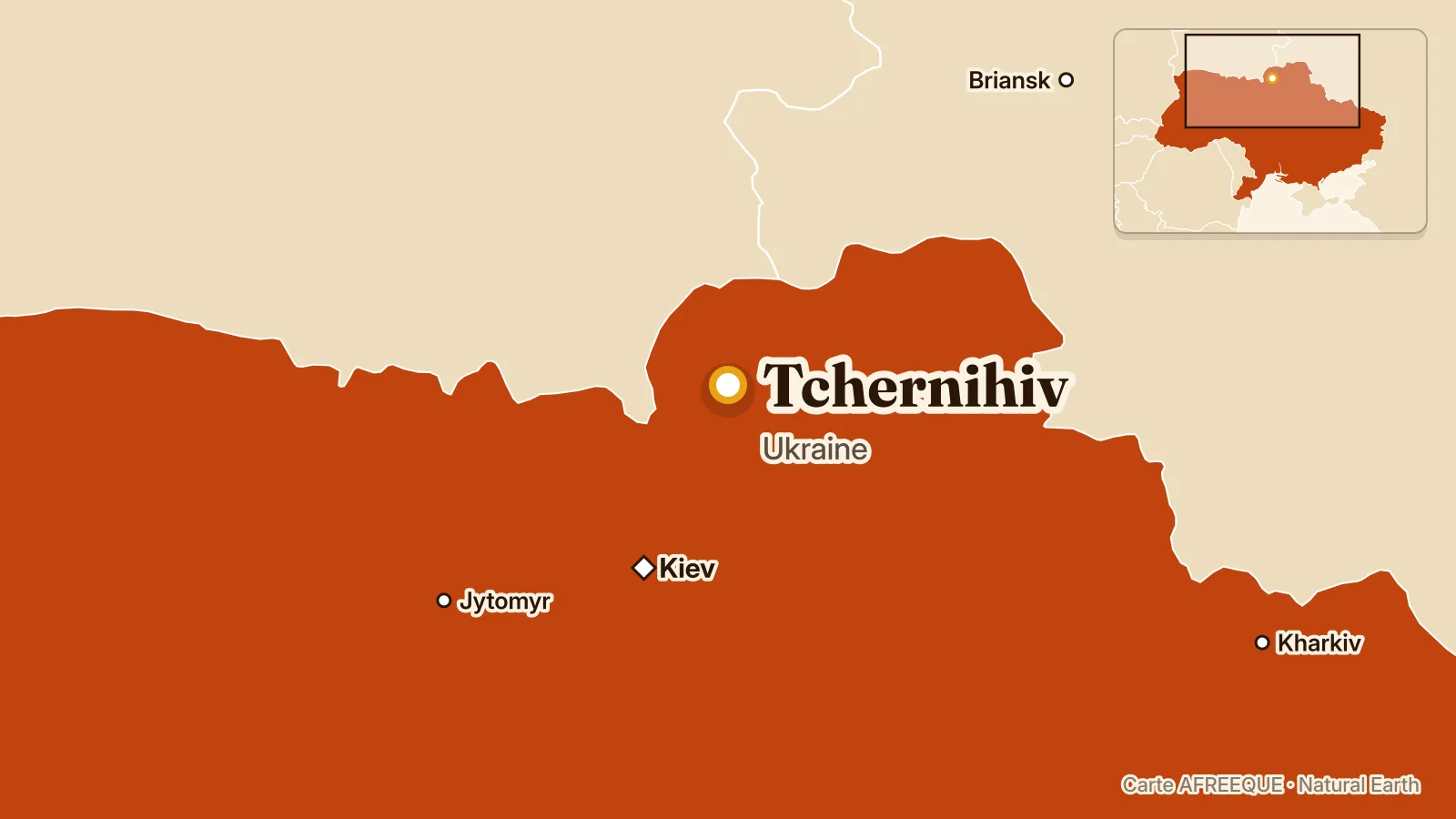 Carte : Tchernihiv, Ukraine