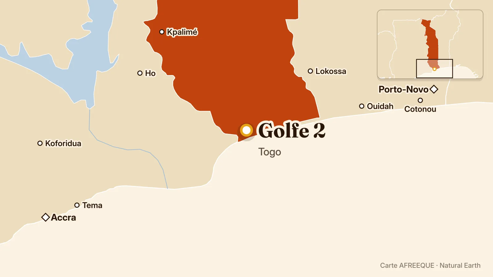 Carte : Golfe 2, Togo