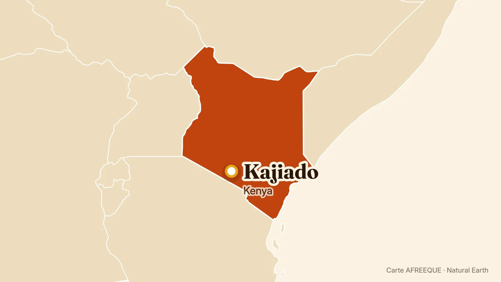 Carte : Kajiado, Kenya