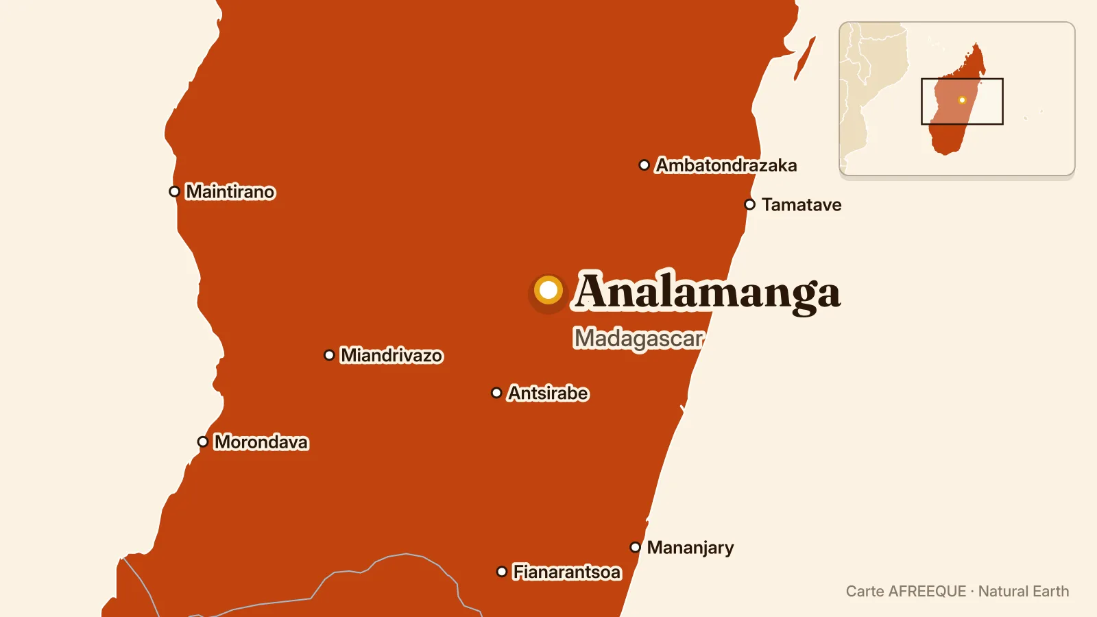 Carte : Analamanga, Madagascar
