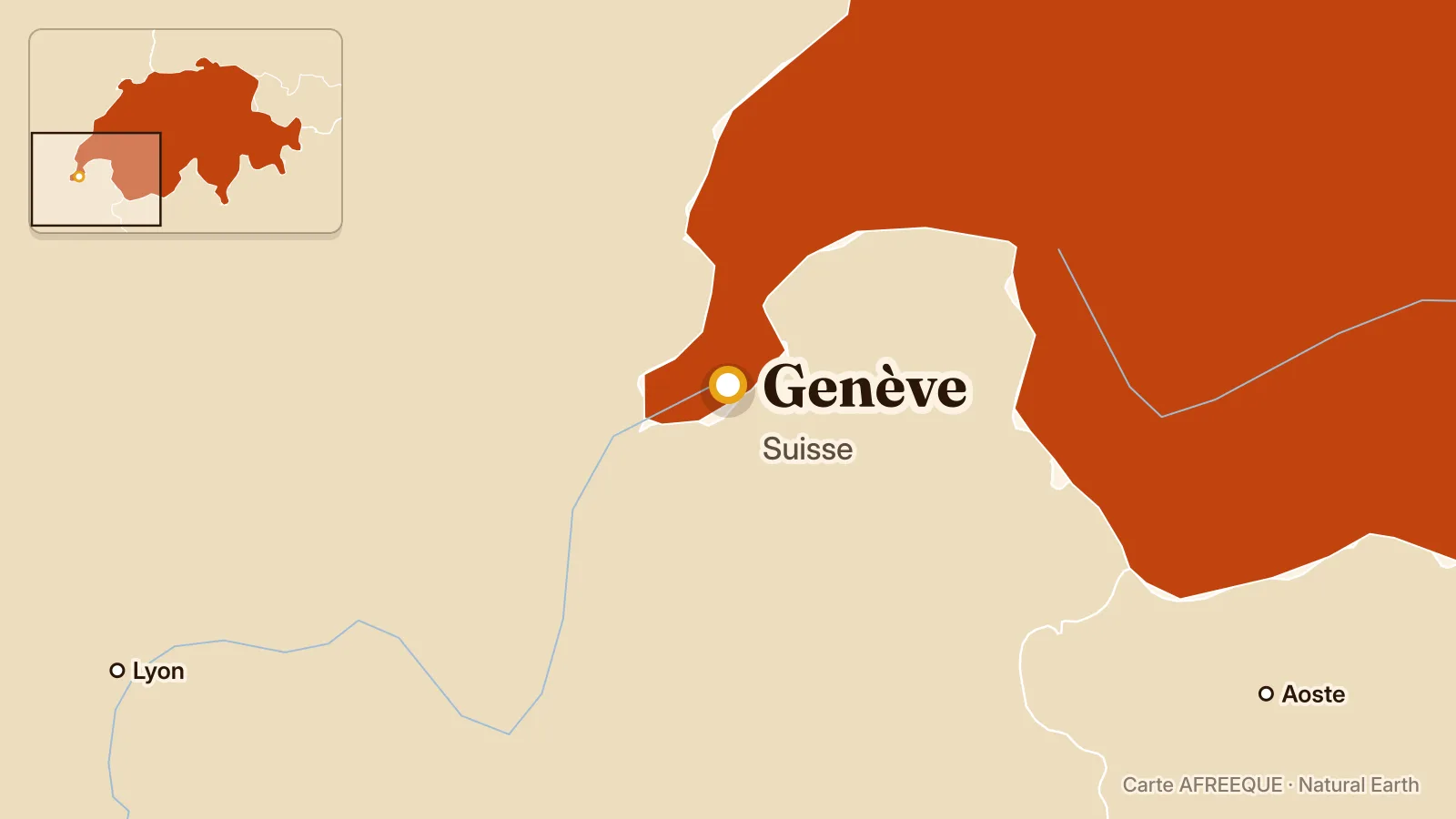 Carte : Genève, Suisse