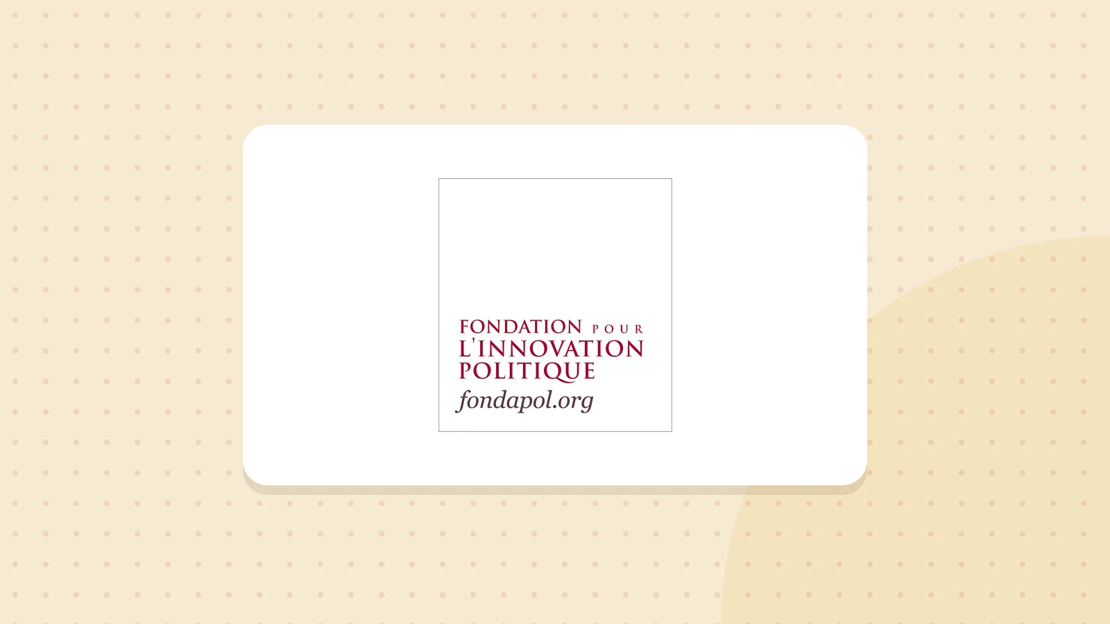 Logo de Fondation pour l'innovation politique