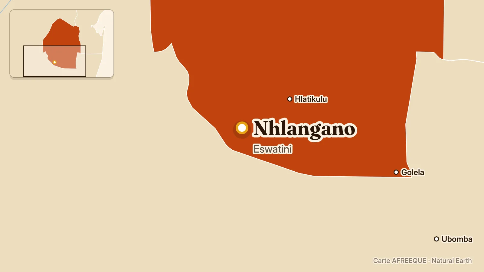 Carte : Nhlangano, Eswatini