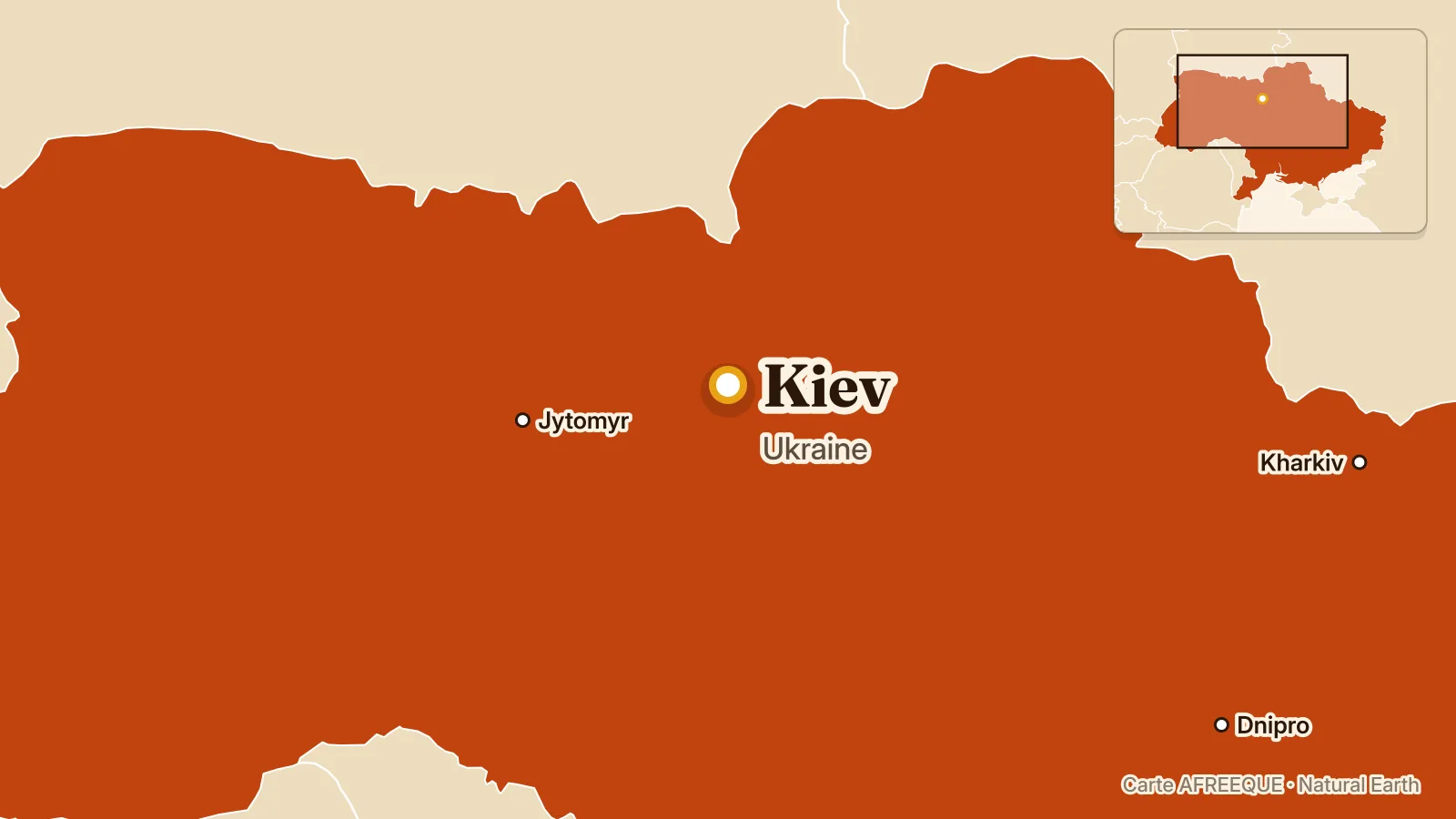 Carte : Kiev, Ukraine