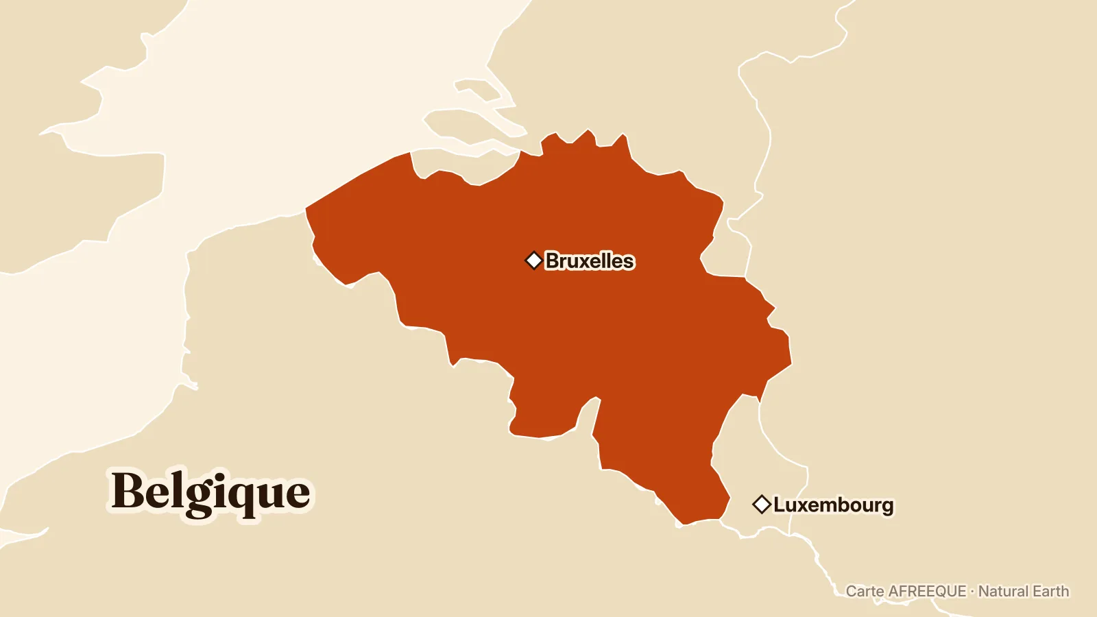 Carte : Belgique