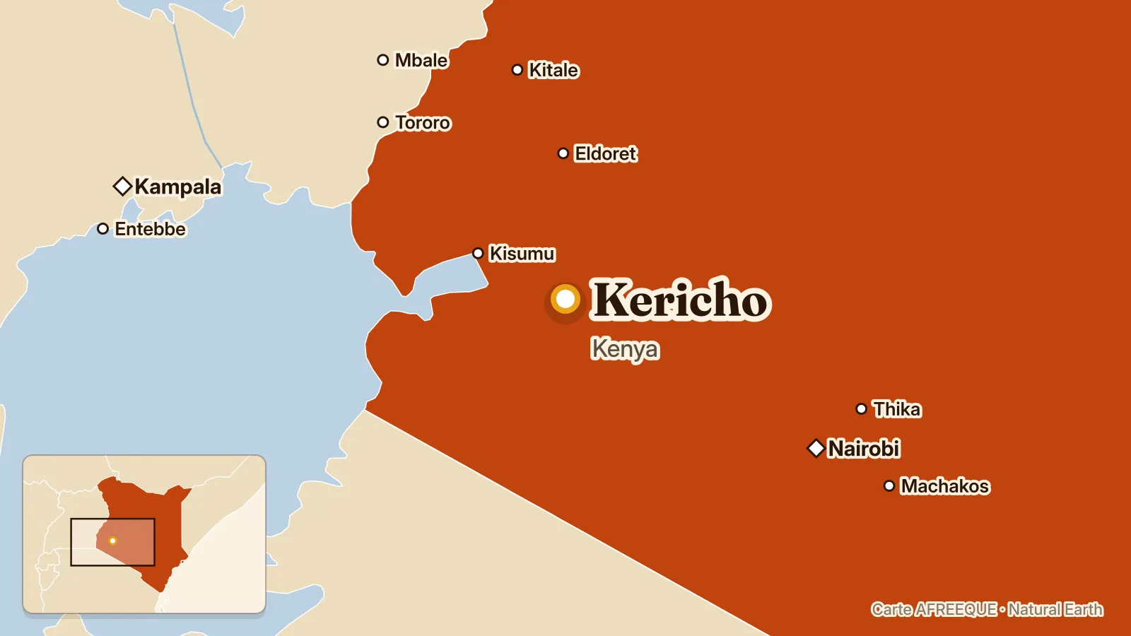 Carte : Kericho, Kenya