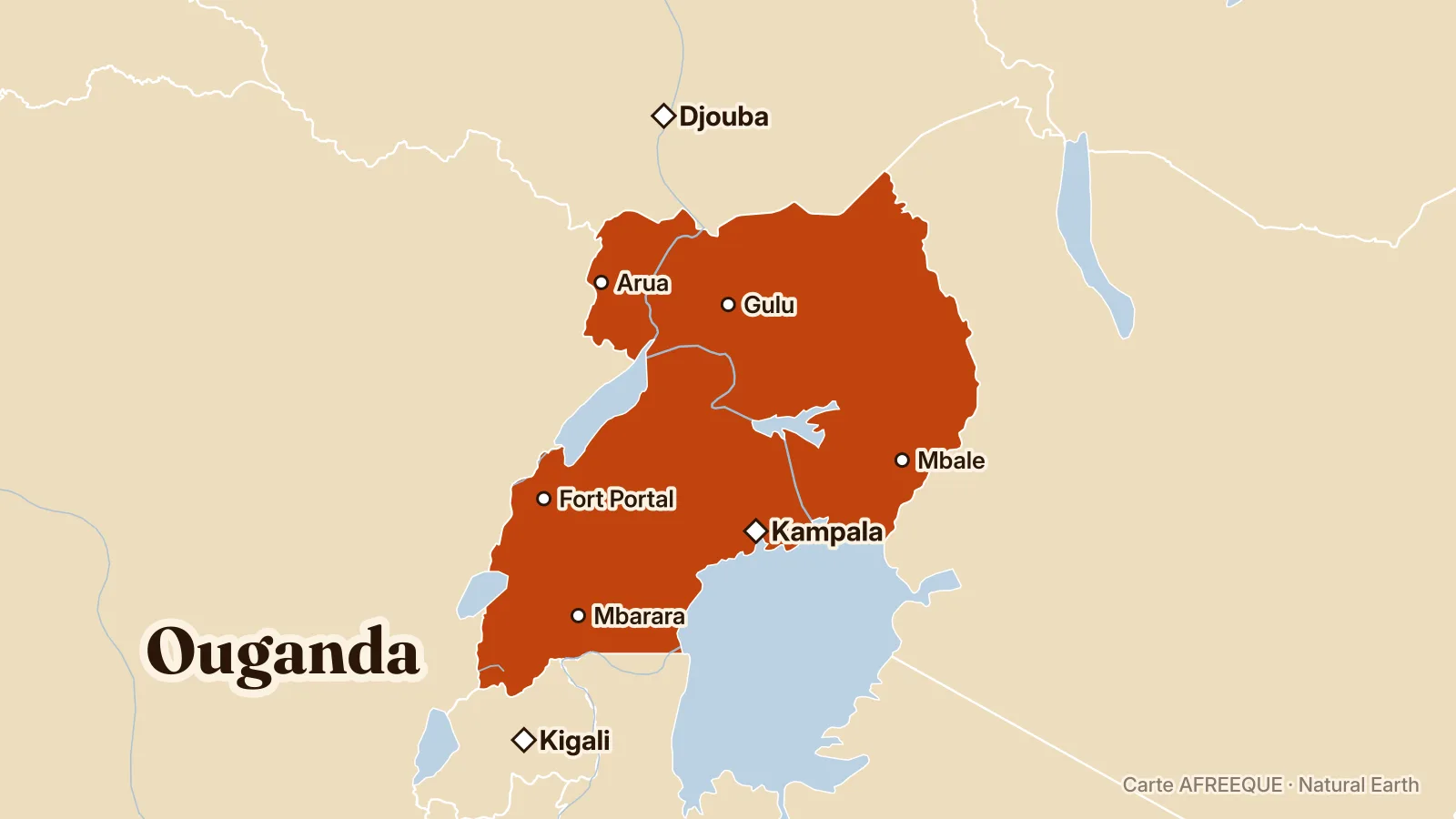 Carte : Ouganda