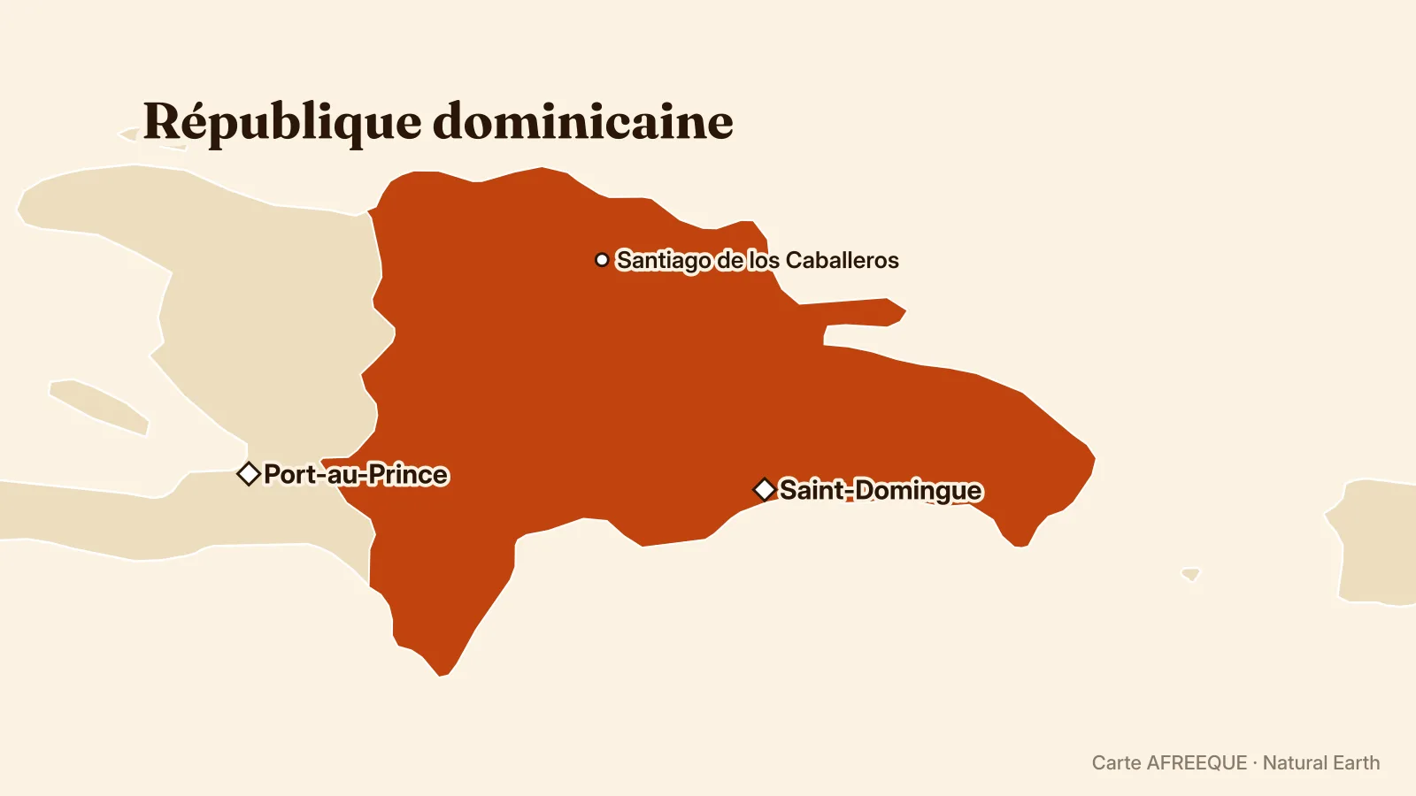 Carte : République dominicaine
