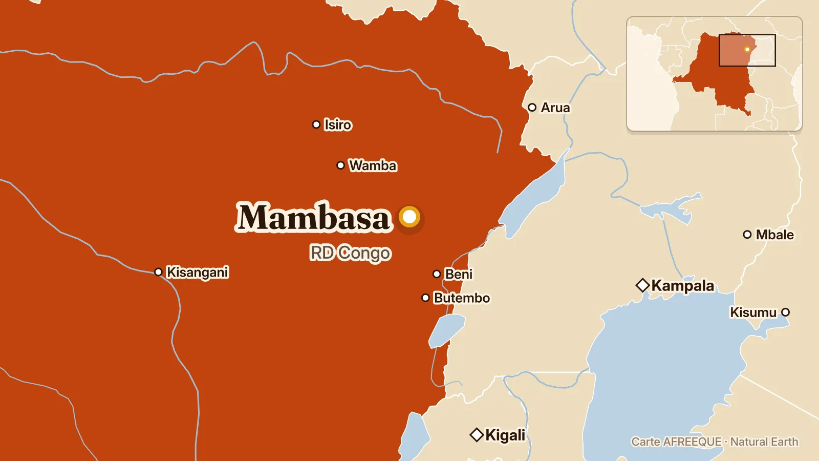 Carte : Mambasa, RD Congo