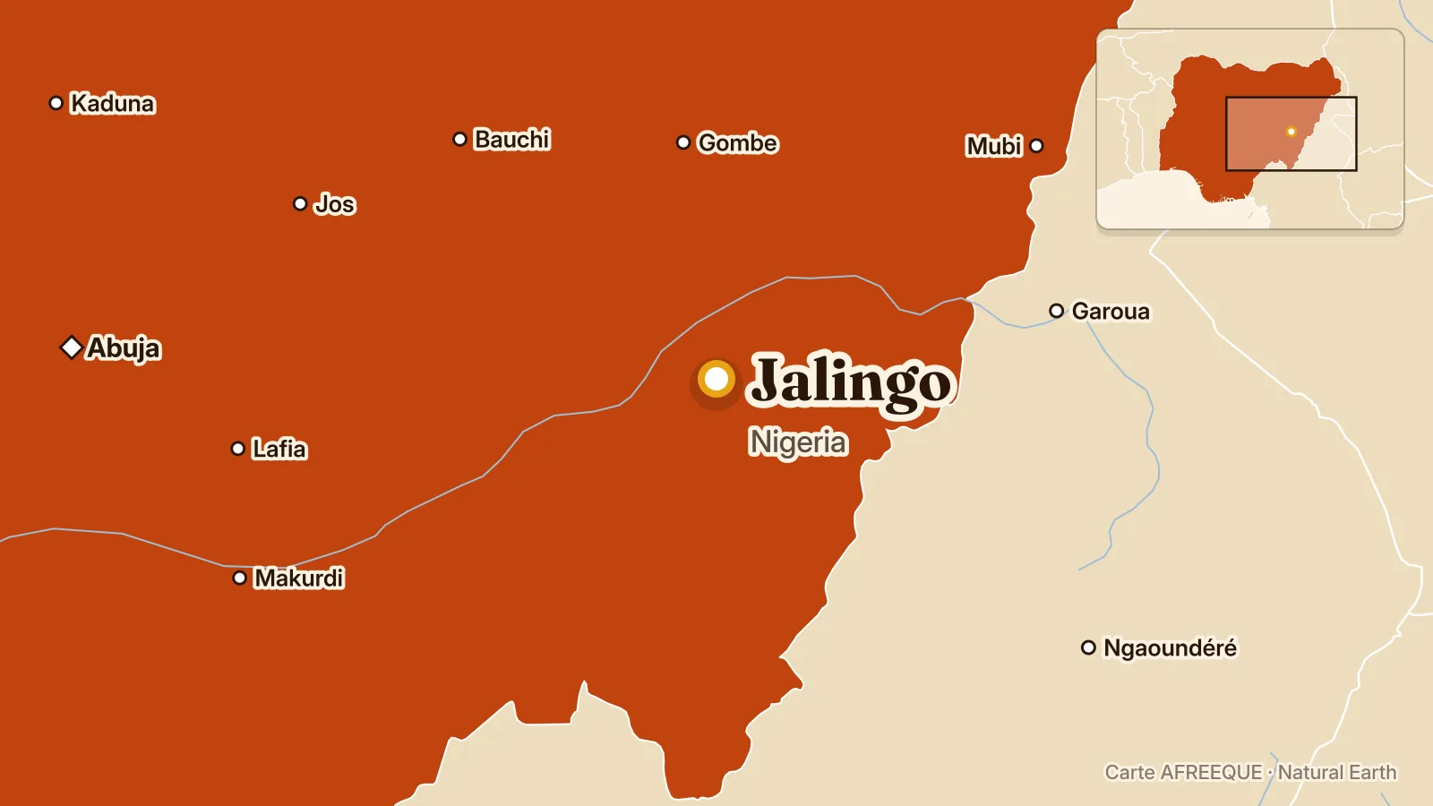 Carte : Jalingo, Nigeria