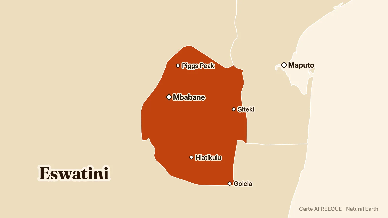 Carte : Eswatini