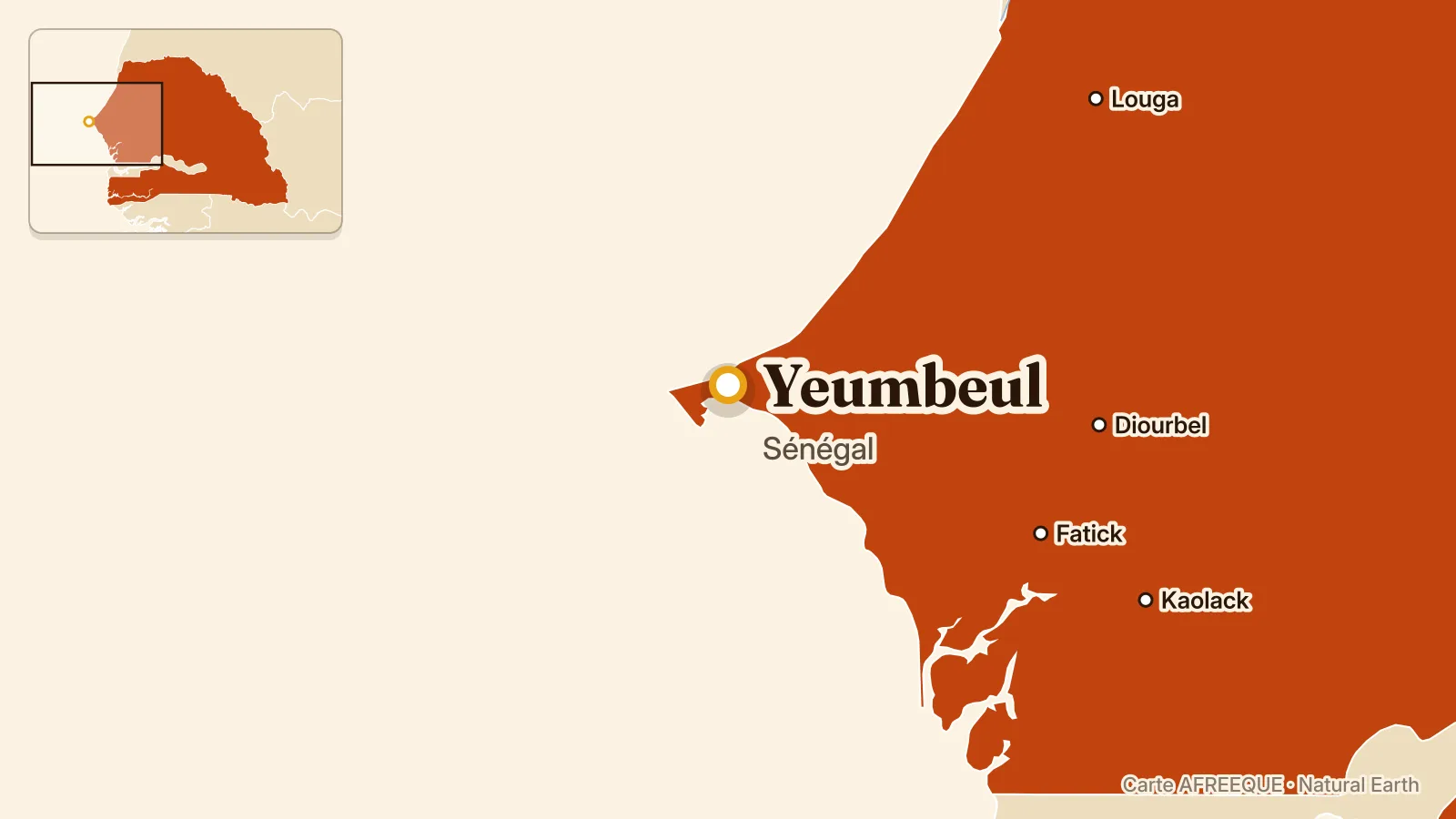 Carte : Yeumbeul, Sénégal