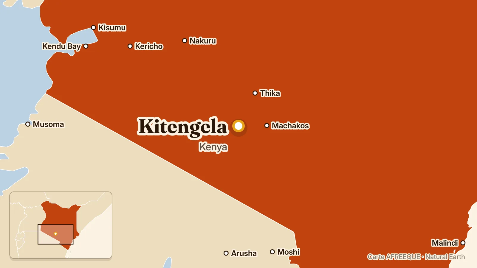 Carte : Kitengela, Kenya