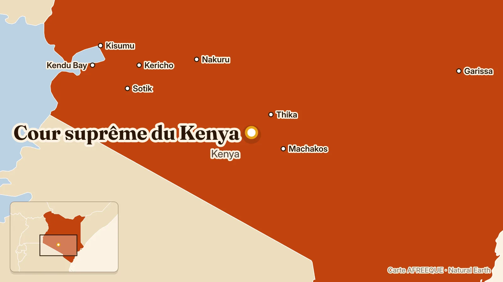 Carte : Cour suprême du Kenya, Kenya