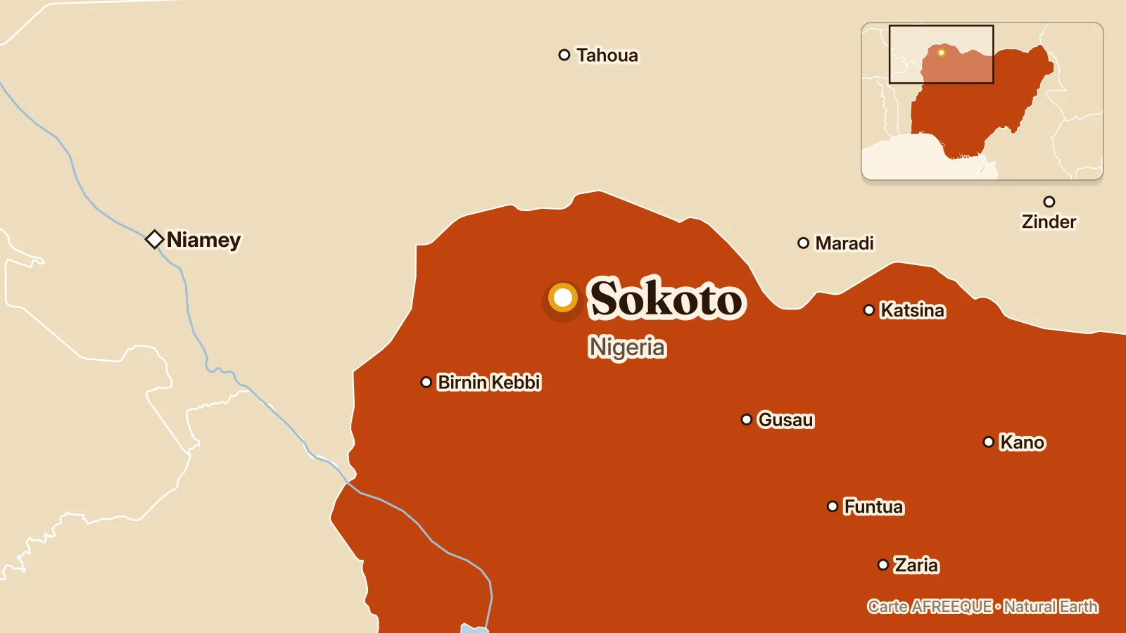 Carte : Sokoto, Nigeria