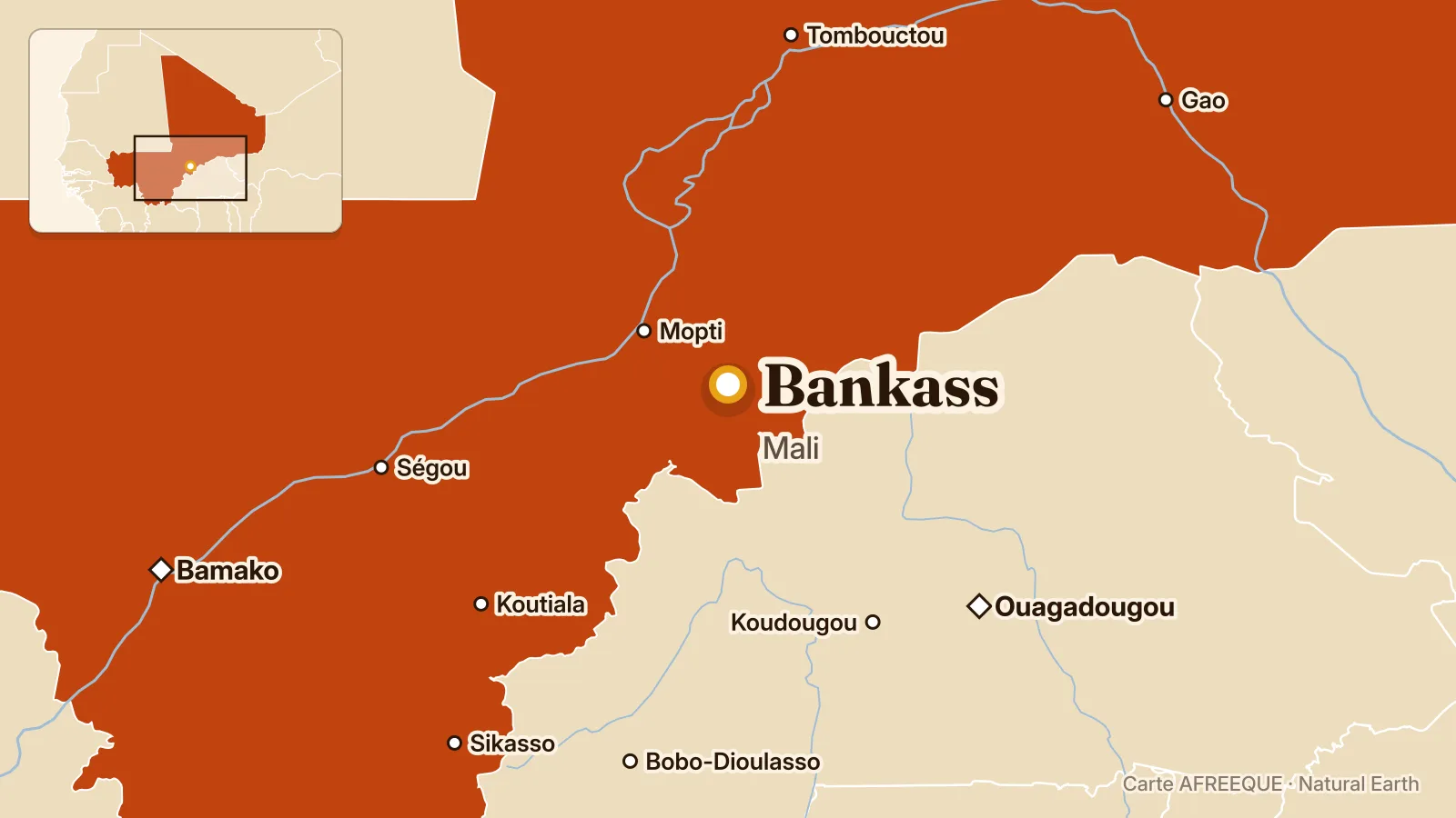 Carte : Bankass, Mali