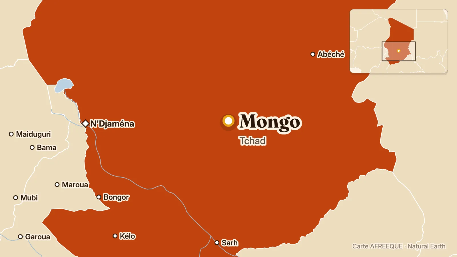 Map: Mongo, Chad