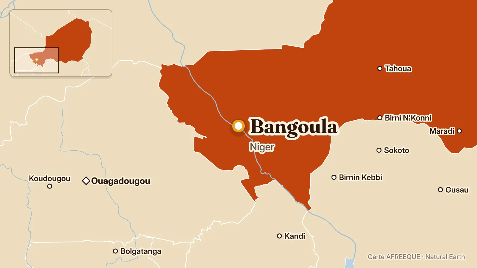 Carte : Bangoula, Niger