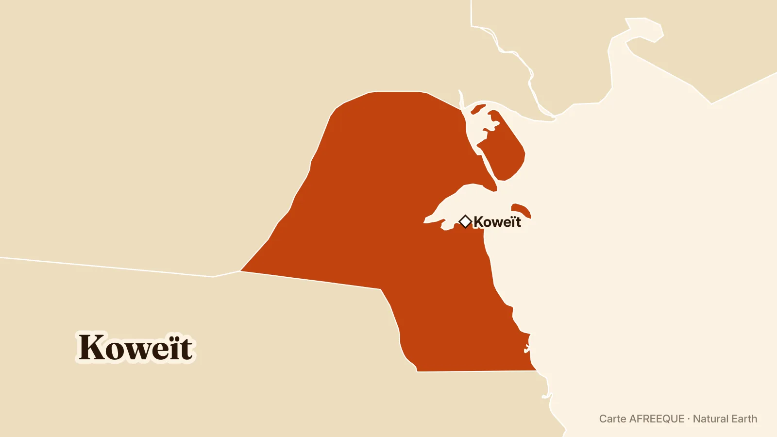 Carte : Koweït