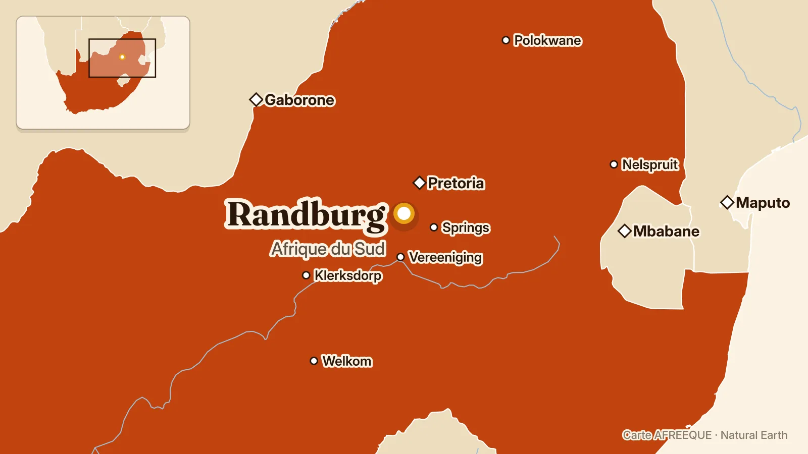 Map: Randburg, South Africa