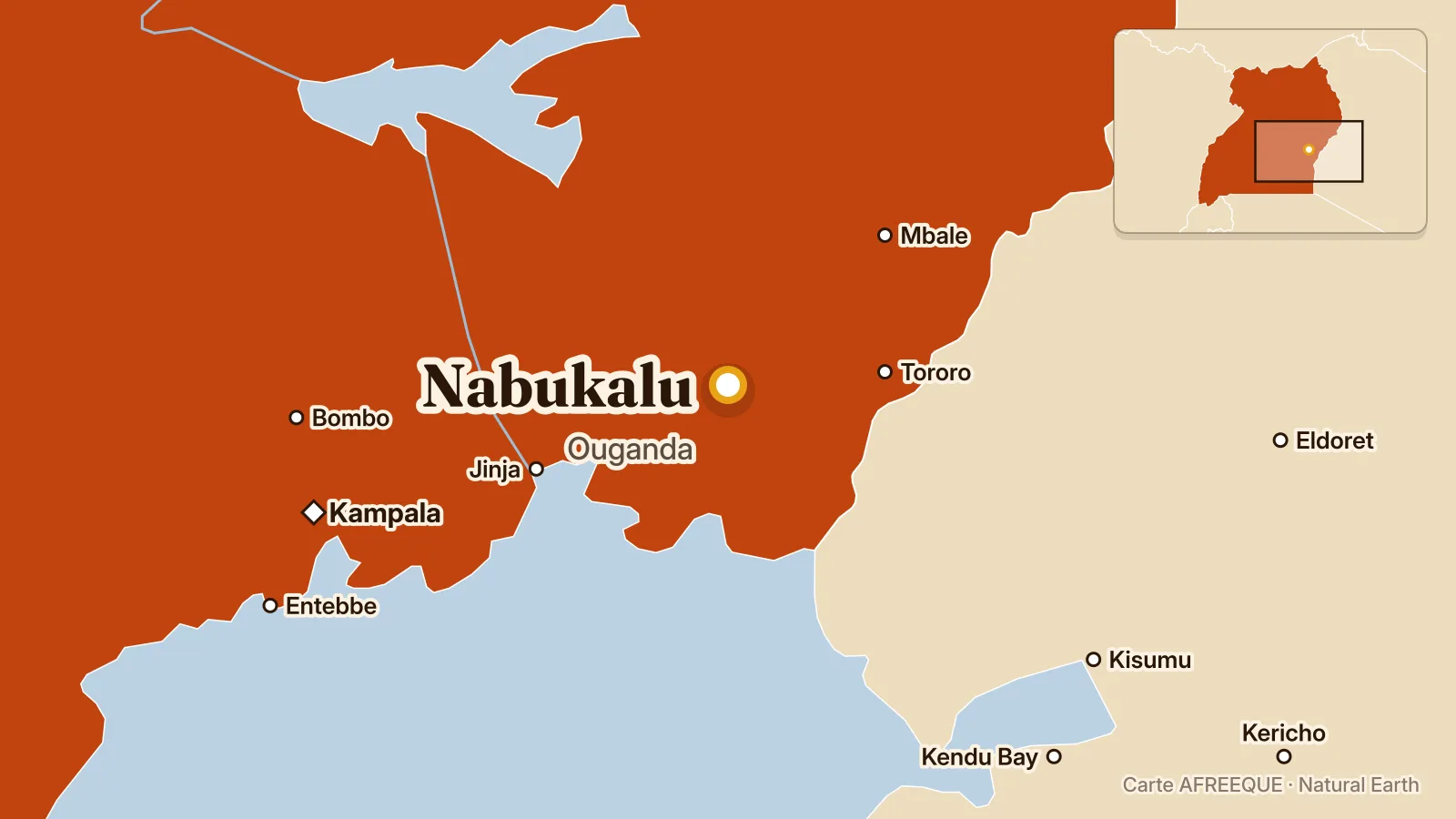 Carte : Nabukalu, Ouganda