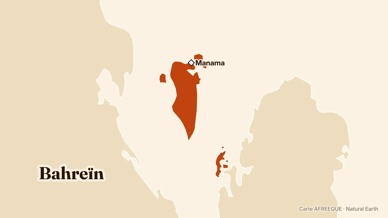 Carte : Bahreïn