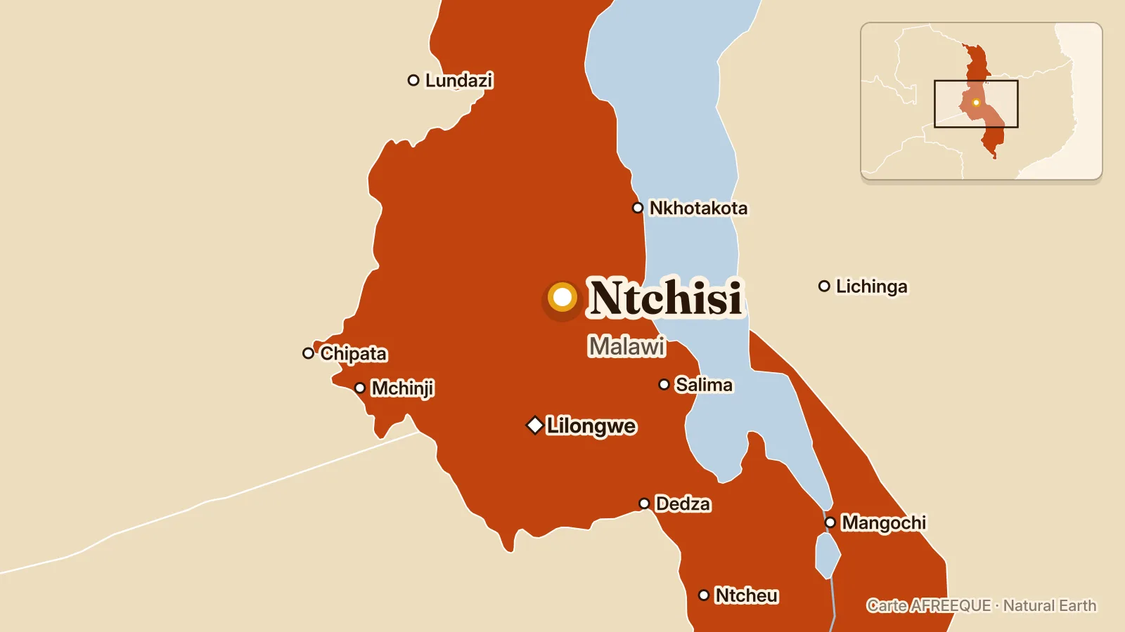 Carte : Ntchisi, Malawi