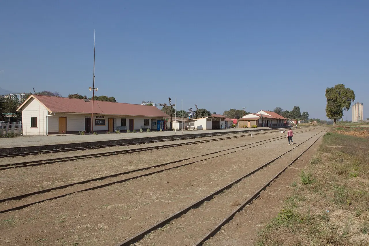 Railway station (tracks) - Arusha (Tanzania) — photo d’illustration (chemin de fer)