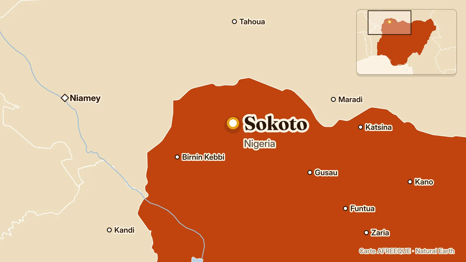Carte : Sokoto, Nigeria