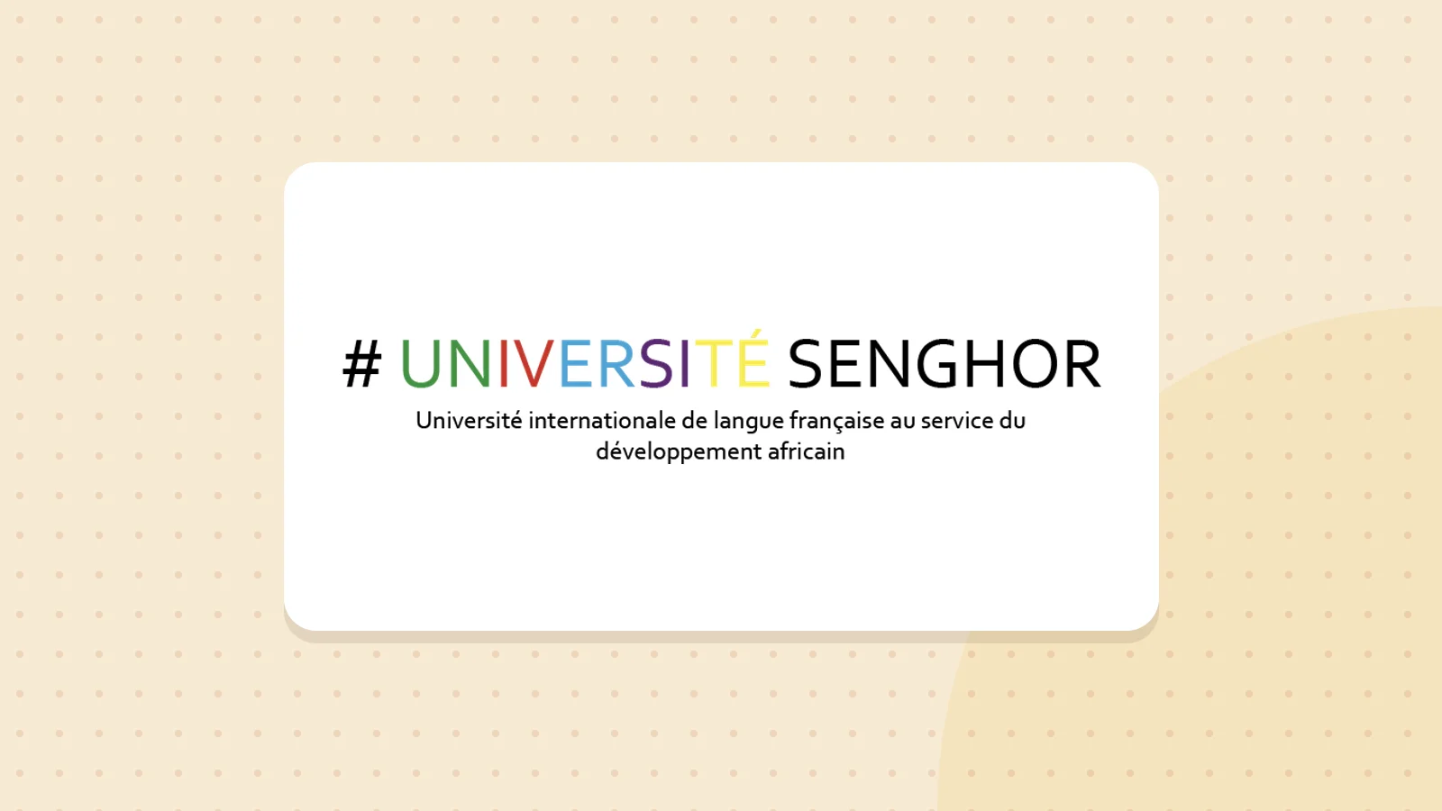 Logo de Université Senghor d'Alexandrie