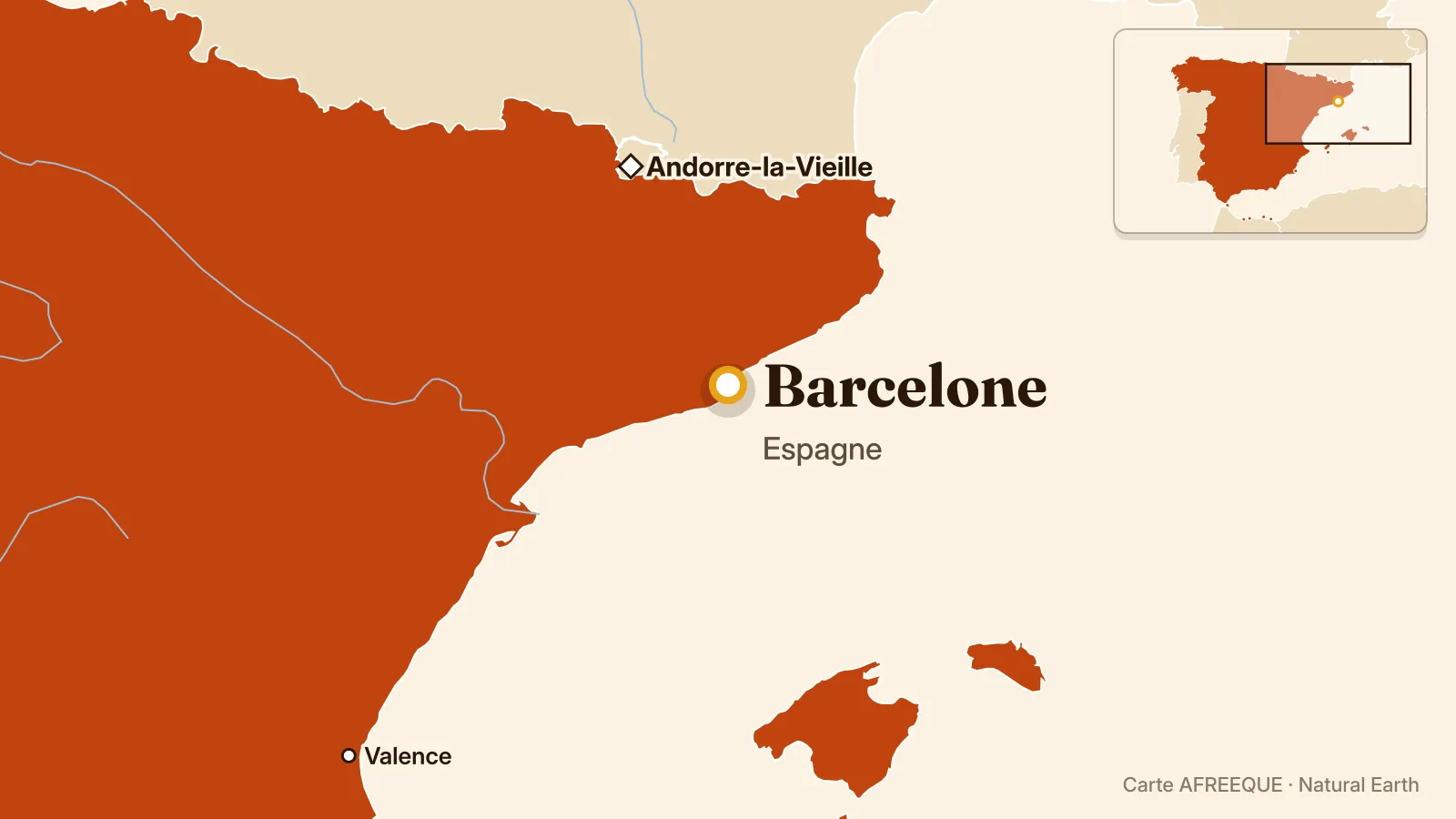 Map: Barcelone, Espagne