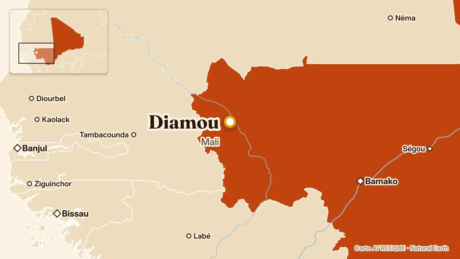 Carte : Diamou, Mali