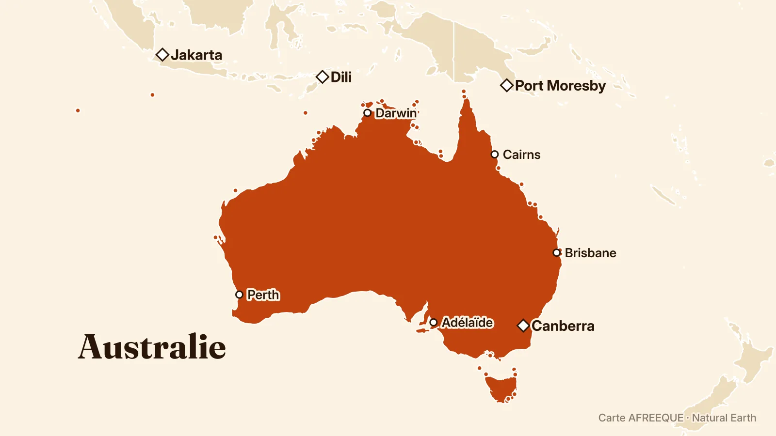 Carte : Australie