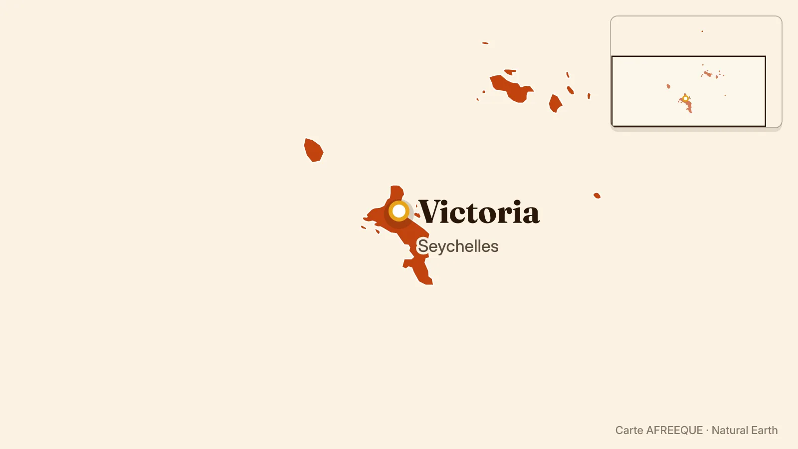 Carte : Victoria, Seychelles