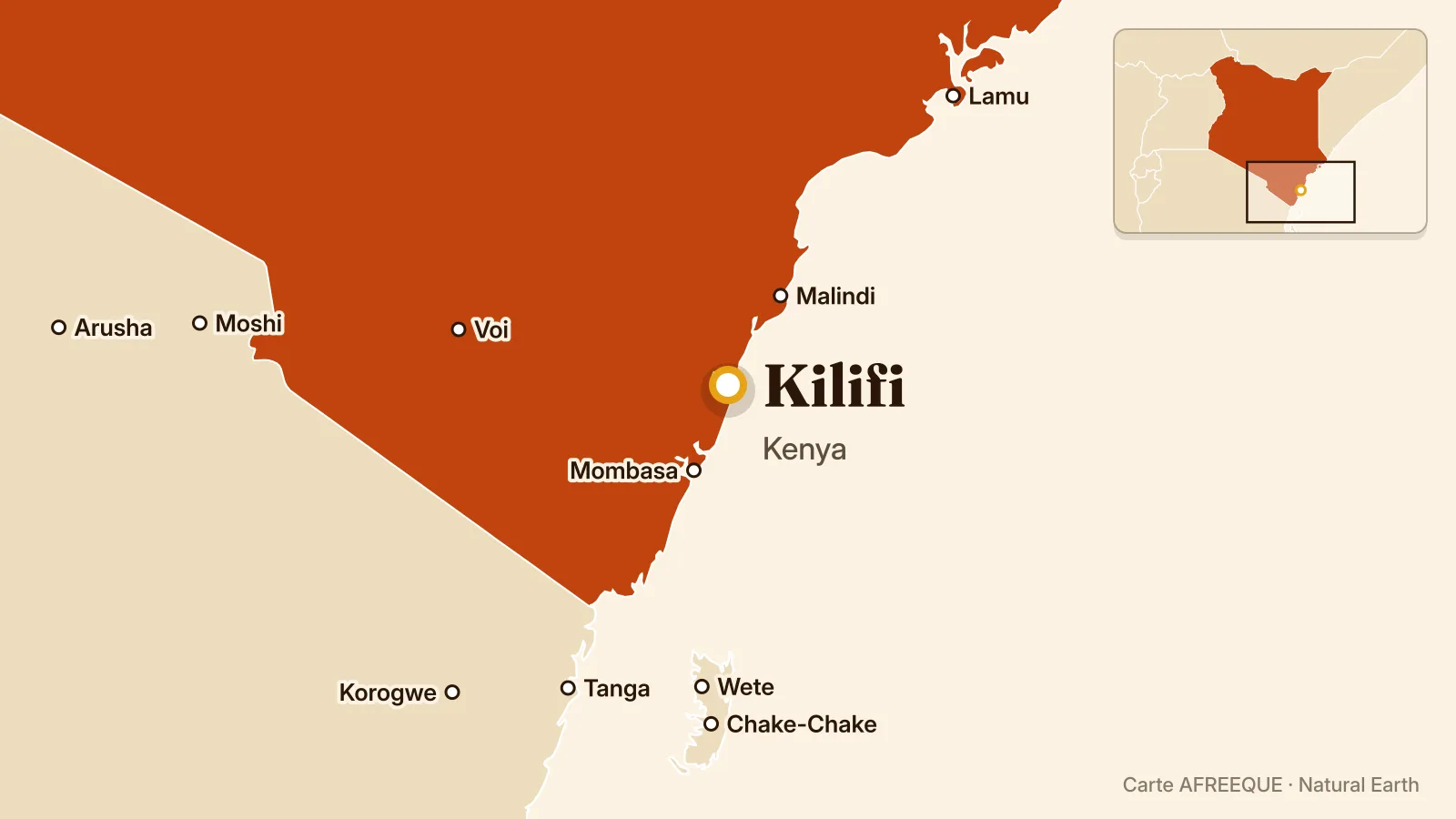 Carte : Kilifi, Kenya