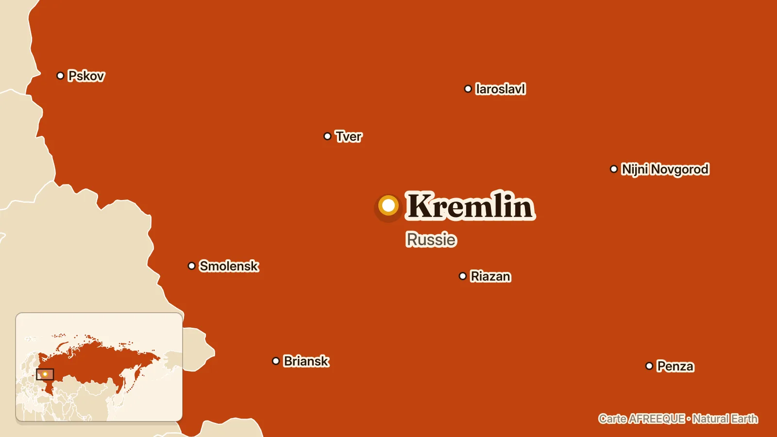 Carte : Kremlin, Russie