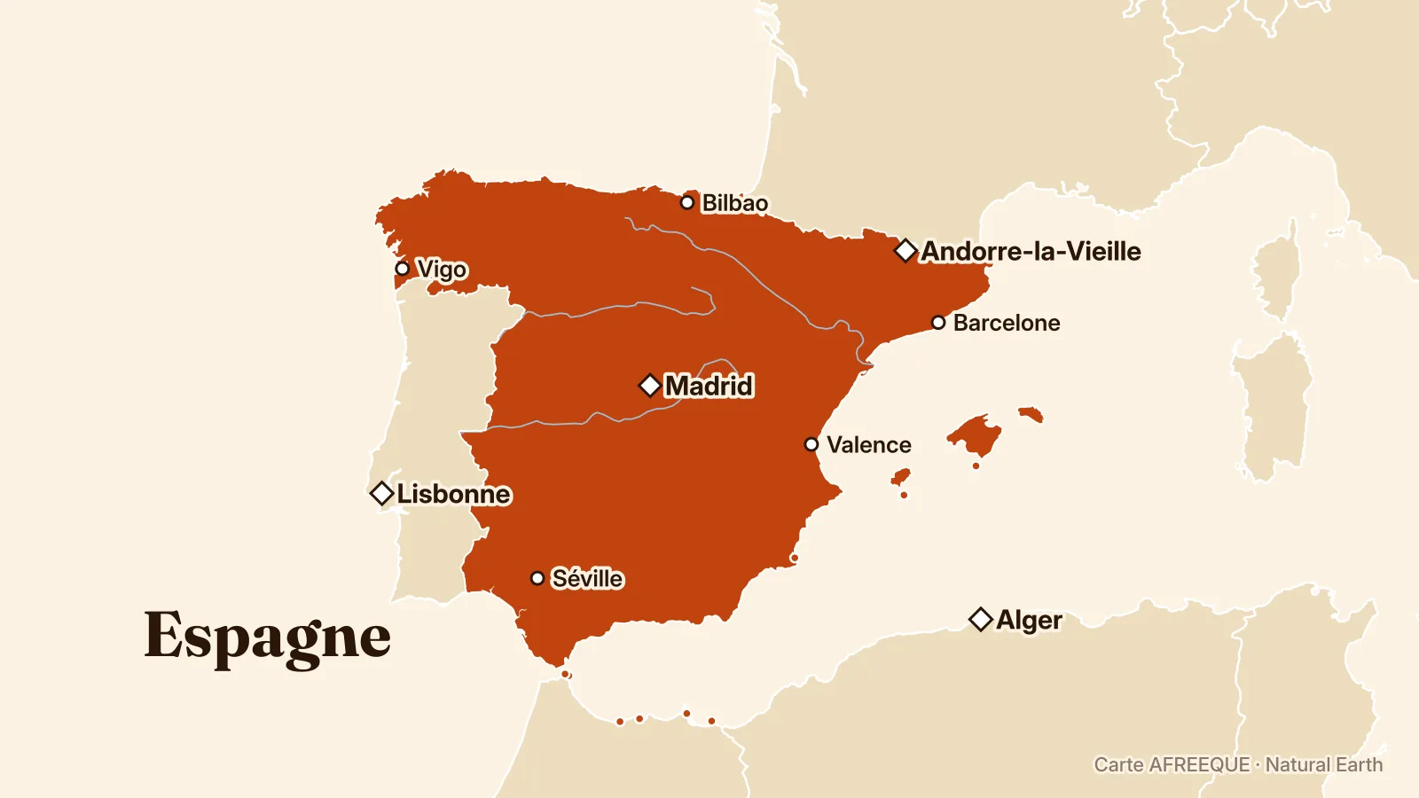 Carte : Espagne