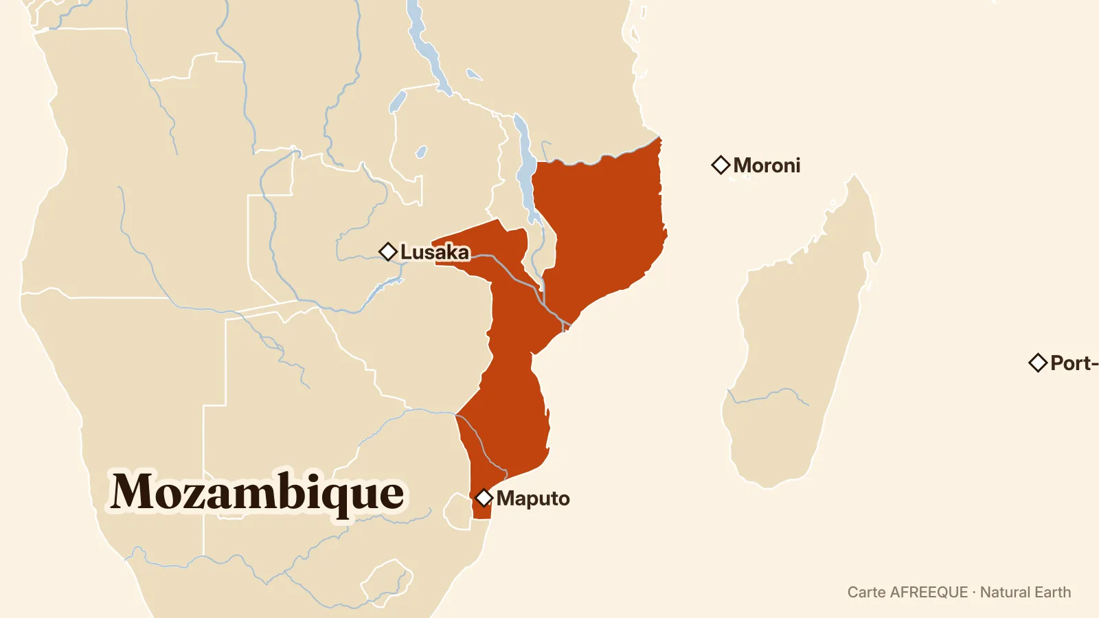 Carte : Mozambique