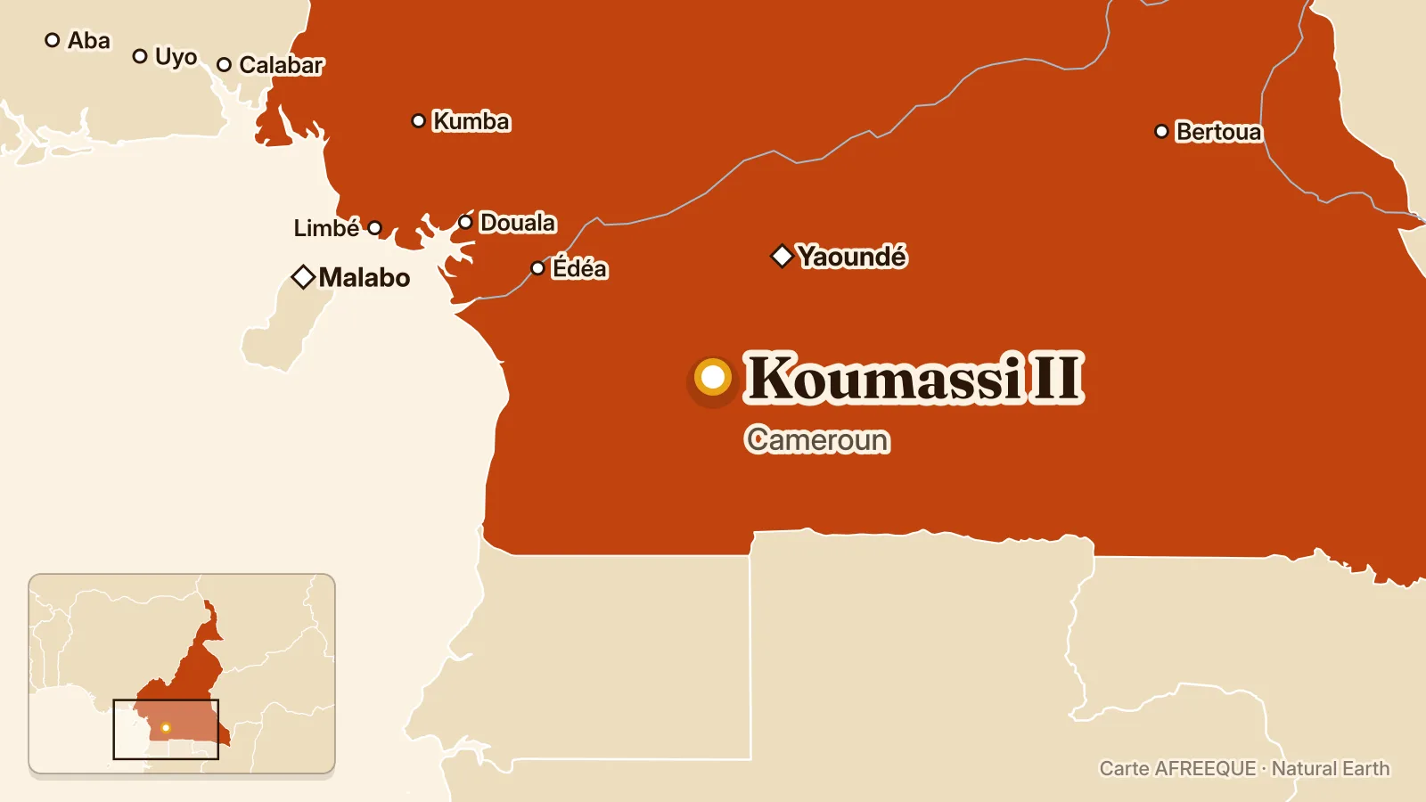 Carte : Koumassi II, Cameroun