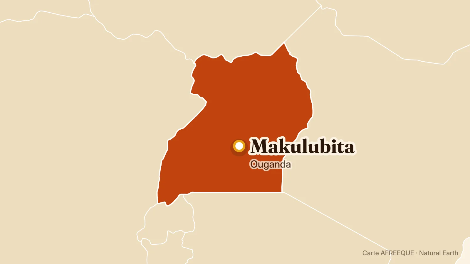 Carte : Makulubita, Ouganda