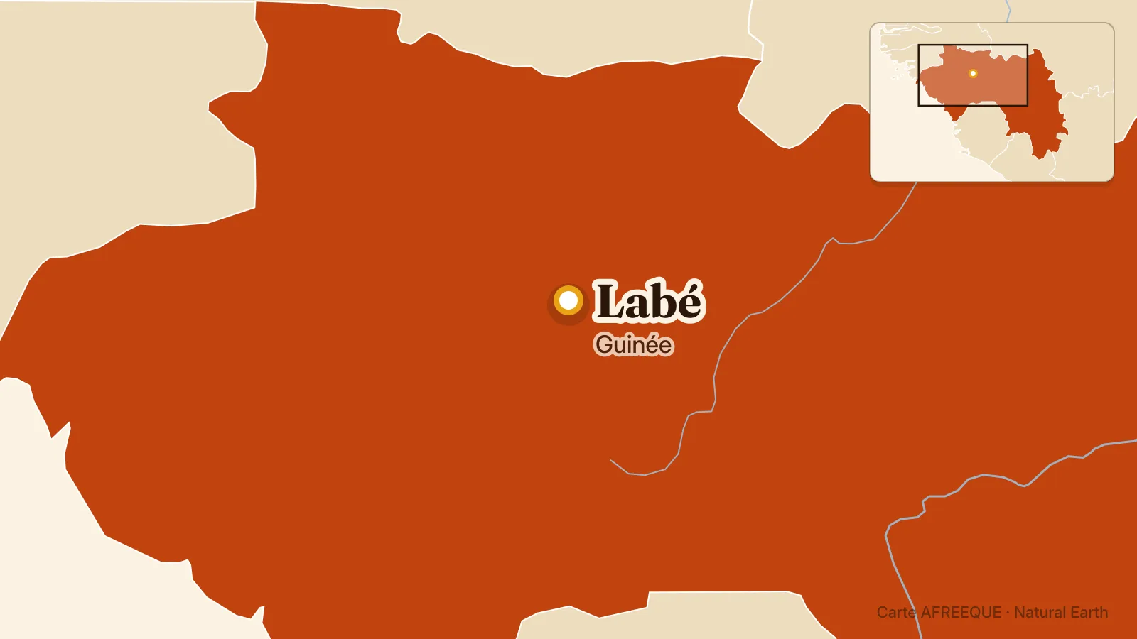 Carte : Labé, Guinée