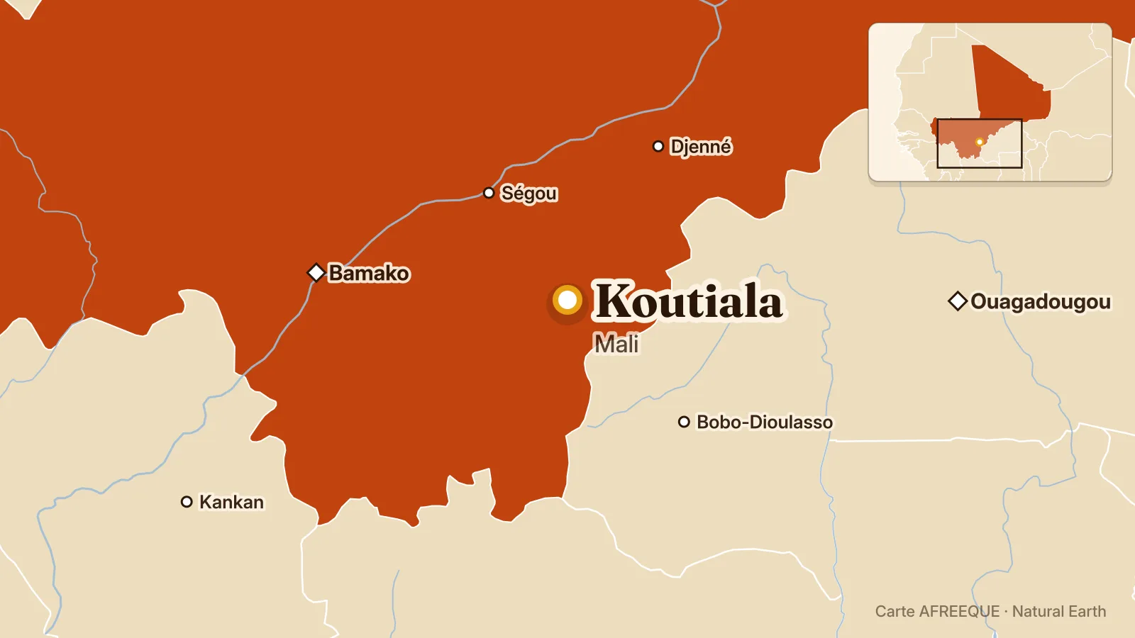 Carte : Koutiala, Mali