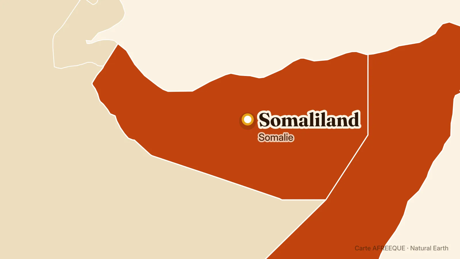 Carte : Somaliland, Somalie
