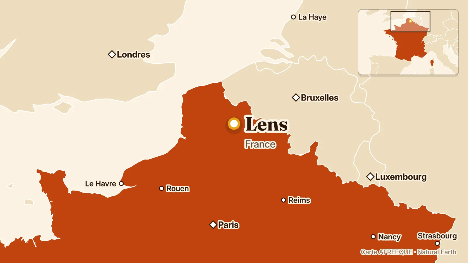 Carte : Lens, France