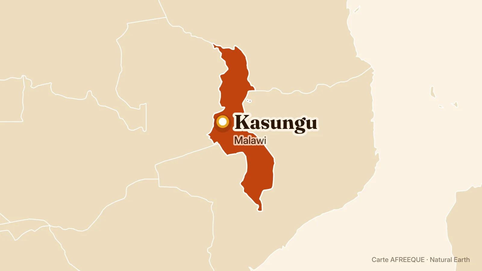 Carte : Kasungu, Malawi