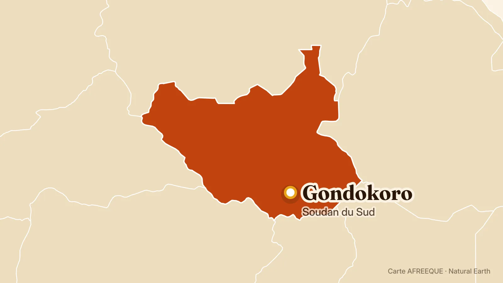 Carte : Gondokoro, Soudan du Sud