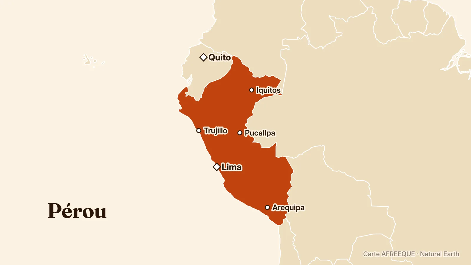 Carte : Pérou