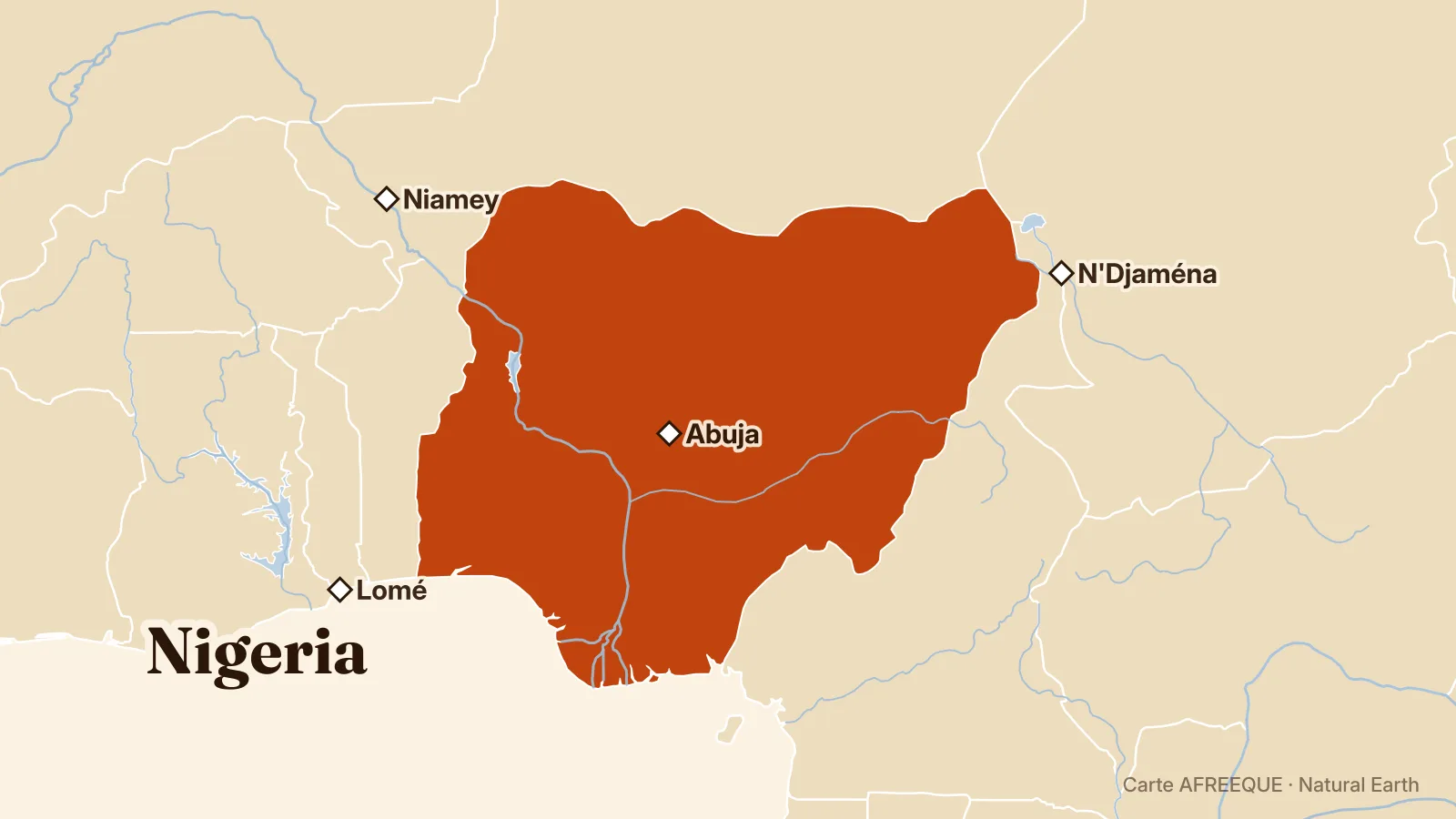 Carte : Nigeria